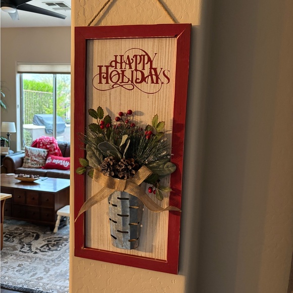 Festive Red and Green Holiday Decor with Evergreen Foliage - Picture 3 of 5